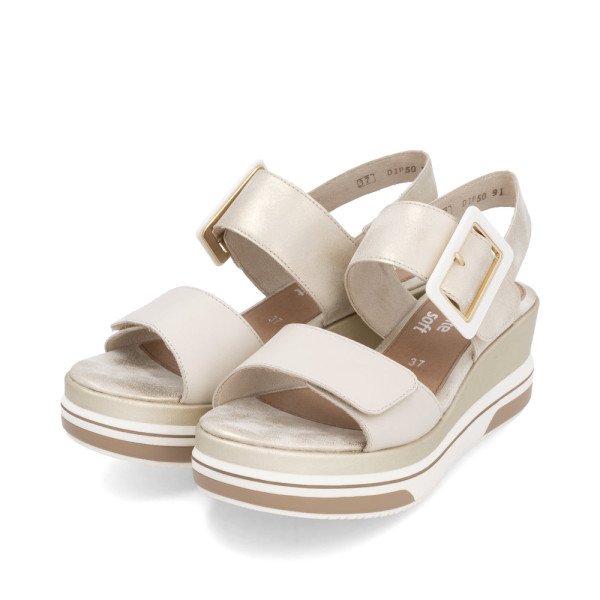 Remonte D1P50-91 Anatomic Leather Wedge Gold 5cm Remonte D1P50-91 Anatomic Leather Wedge Gold 5cm