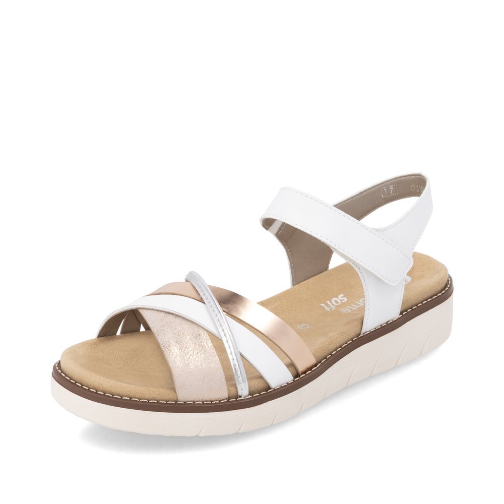 Remonte D2058-80 Anatomical Leather Sandal White Remonte D2058-80 Anatomical Leather Sandal White