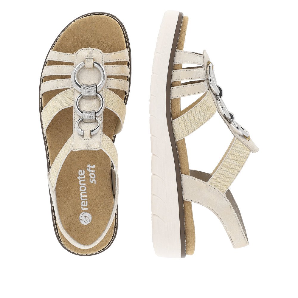 Remonte D2073-60 Anatomic Leather Sandal Beige Remonte D2073-60 Anatomic Leather Sandal Beige
