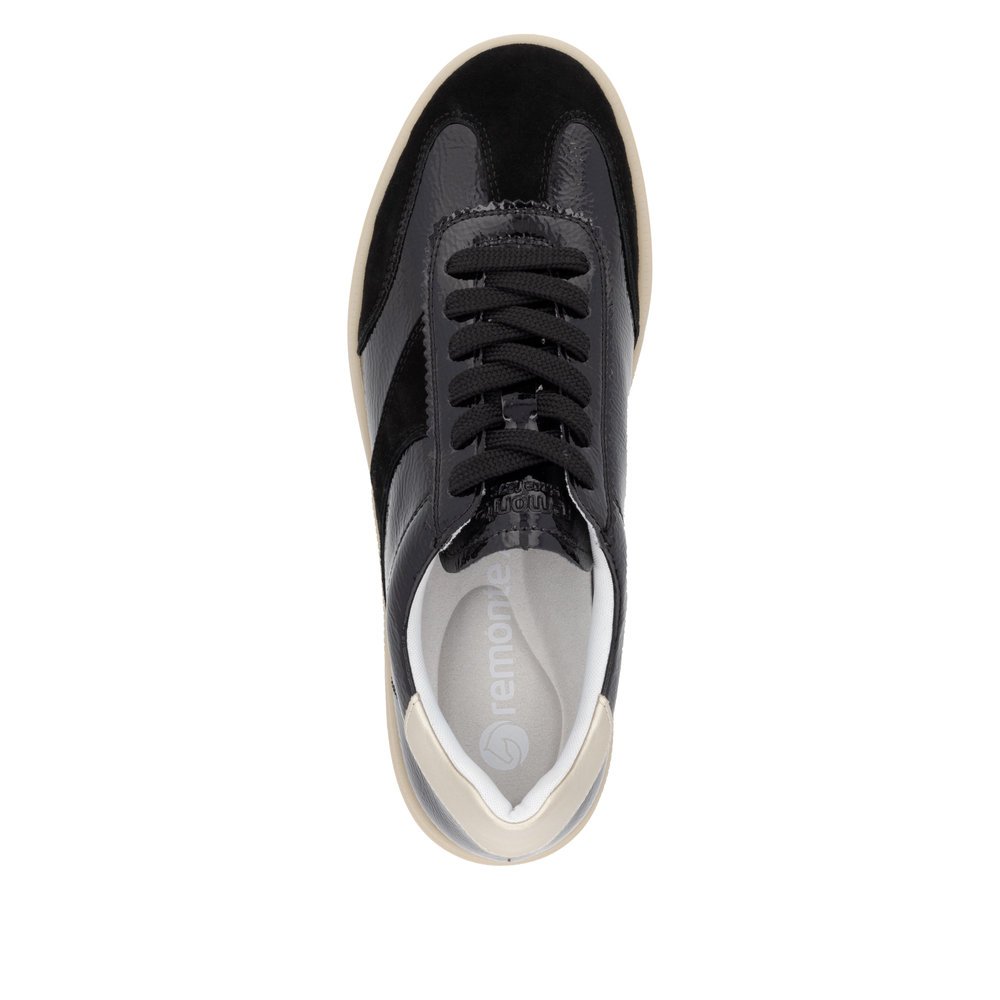 Remonte D2C01-03 Ανατομικό Δερμάτινο Sneaker Μαύρο Remonte D2C01-03 Ανατομικό Δερμάτινο Sneaker Μαύρο