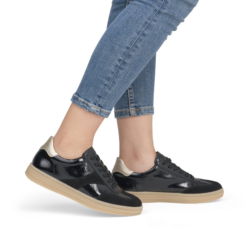 Remonte D2C01-03 Ανατομικό Δερμάτινο Sneaker Μαύρο Remonte D2C01-03 Ανατομικό Δερμάτινο Sneaker Μαύρο