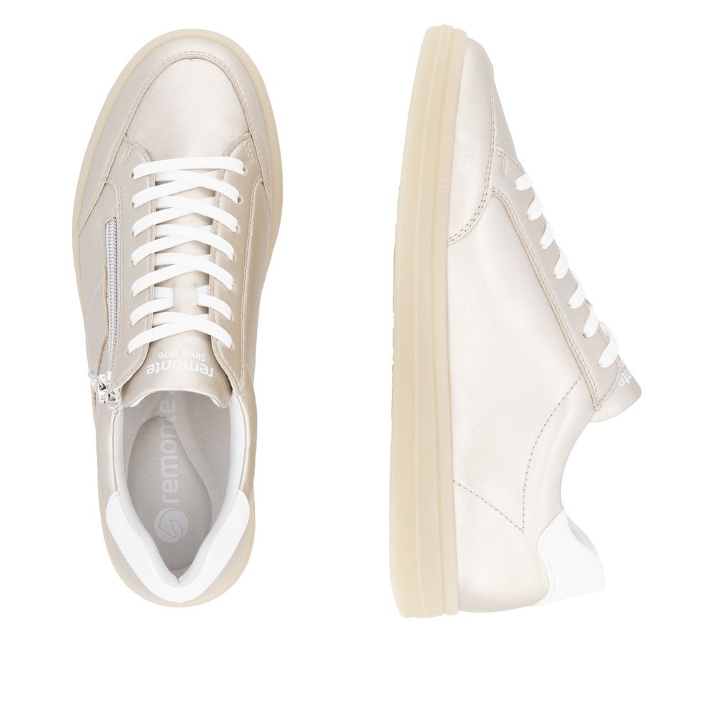 Remonte D2C02-90 Anatomical Leather Sneaker Gold Remonte D2C02-90 Anatomical Leather Sneaker Gold