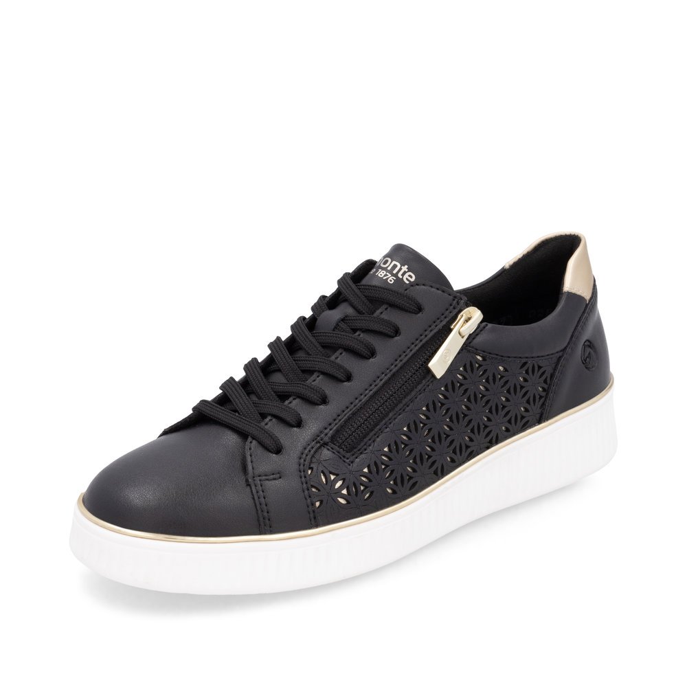 Remonte D2E03-03 Anatomical Leather Sneaker Black Remonte D2E03-03 Anatomical Leather Sneaker Black