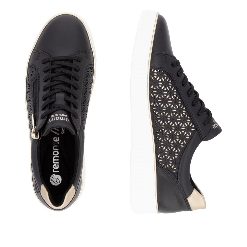 Remonte D2E03-03 Anatomical Leather Sneaker Black Remonte D2E03-03 Anatomical Leather Sneaker Black