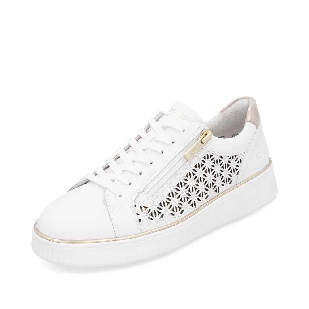 Remonte D2E03-80 Anatomical Leather Sneaker White Remonte D2E03-80 Anatomical Leather Sneaker White