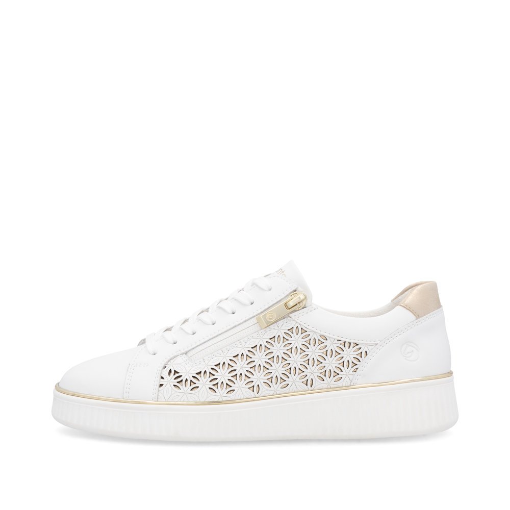 Remonte D2E03-80 Anatomical Leather Sneaker White Remonte D2E03-80 Anatomical Leather Sneaker White