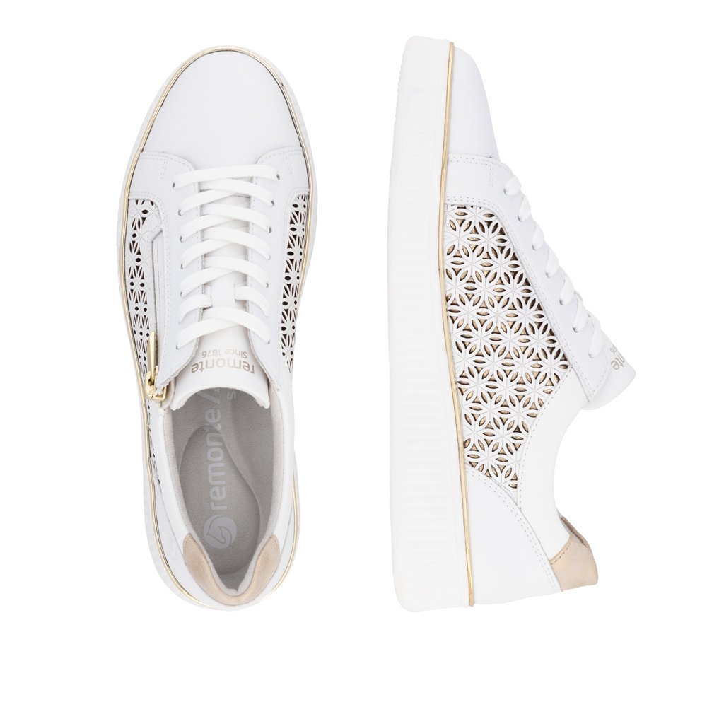 Remonte D2E03-80 Anatomical Leather Sneaker White Remonte D2E03-80 Anatomical Leather Sneaker White