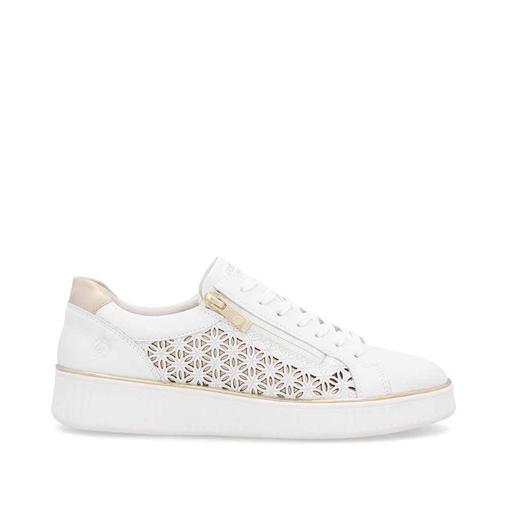 Remonte D2E03-80 Anatomical Leather Sneaker White Remonte D2E03-80 Anatomical Leather Sneaker White