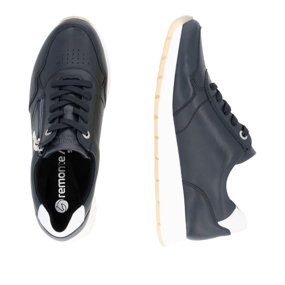 Remonte D2G01-14 Anatomical Leather Sneaker Blue Remonte D2G01-14 Anatomical Leather Sneaker Blue
