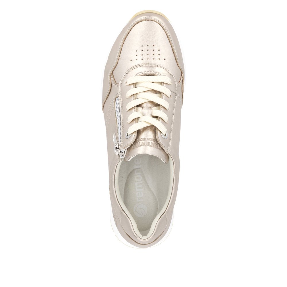 Remonte D2G01-90 Anatomical Leather Sneaker Gold Remonte D2G01-90 Anatomical Leather Sneaker Gold