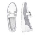 Remonte D2G02-80 Anatomical Leather Moccasin White Remonte D2G02-80 Anatomical Leather Moccasin White