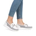 Remonte D2G02-80 Anatomical Leather Moccasin White Remonte D2G02-80 Anatomical Leather Moccasin White