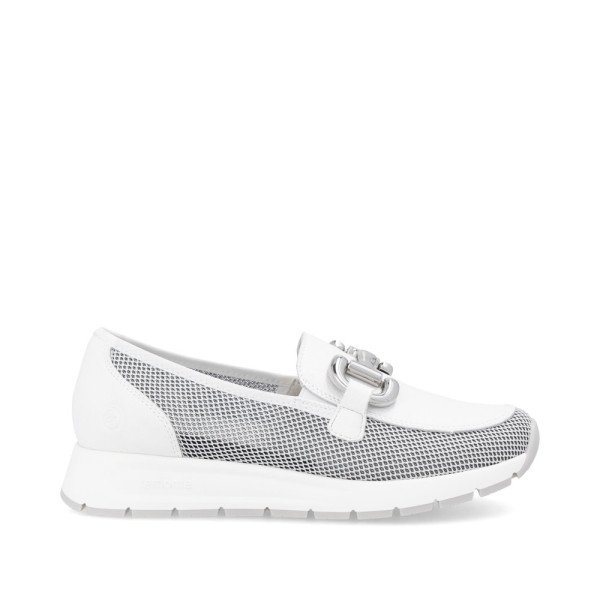 Remonte D2G02-80 Anatomical Leather Moccasin White Remonte D2G02-80 Anatomical Leather Moccasin White