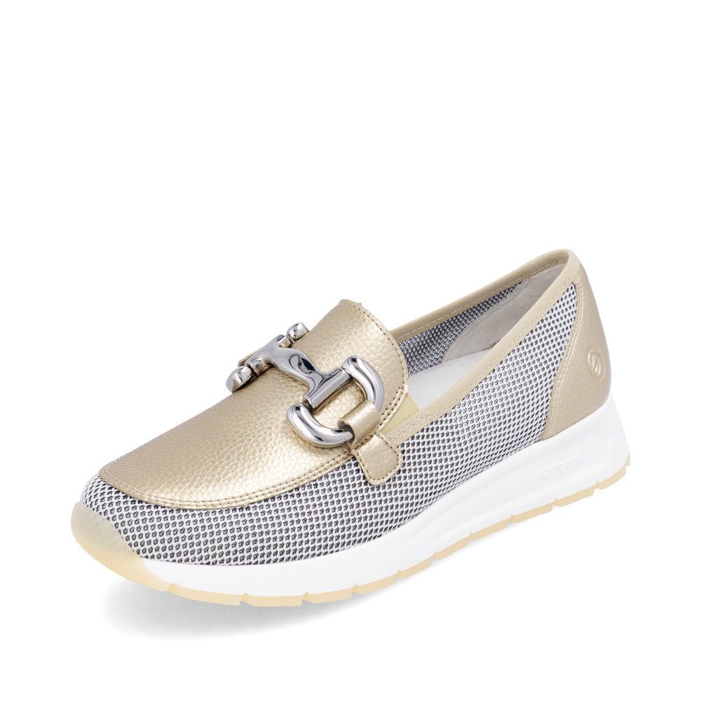 Remonte D2G02-90 Anatomical Leather Moccasin Gold Remonte D2G02-90 Anatomical Leather Moccasin Gold