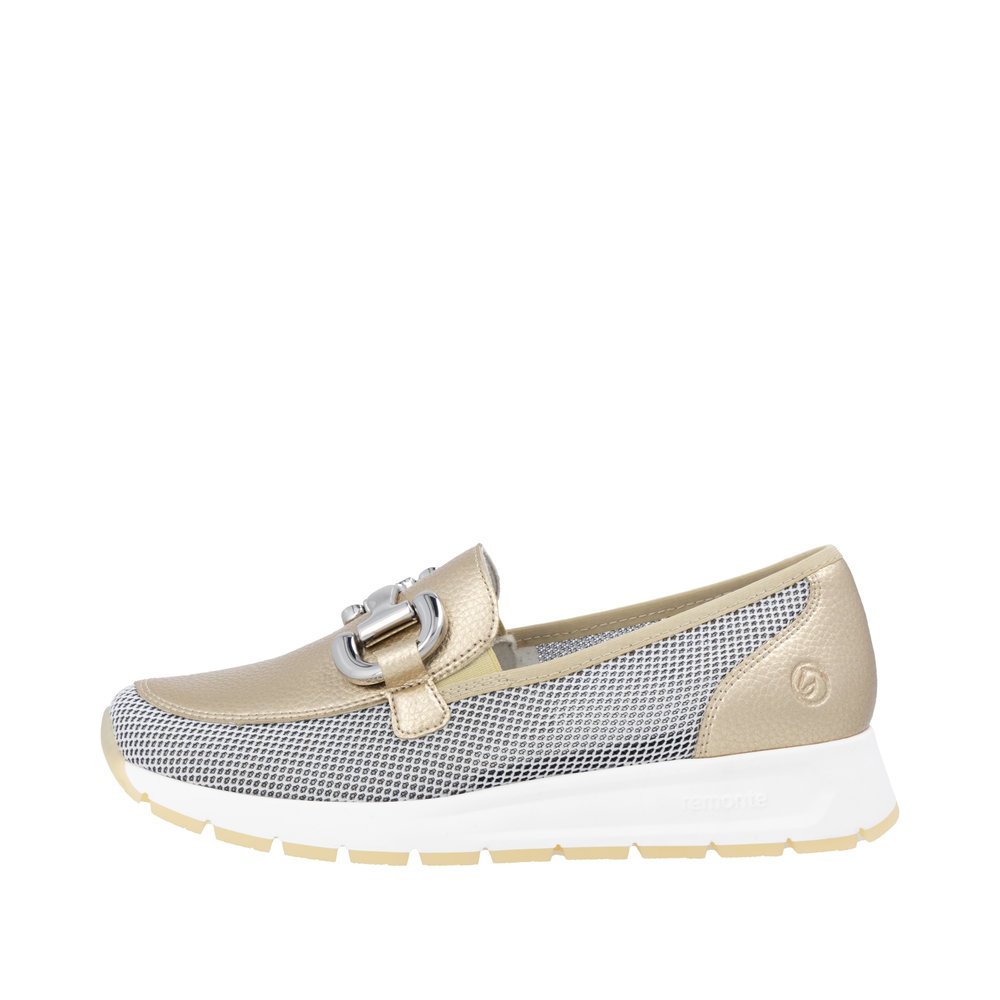 Remonte D2G02-90 Anatomical Leather Moccasin Gold Remonte D2G02-90 Anatomical Leather Moccasin Gold