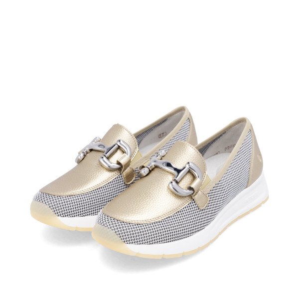 Remonte D2G02-90 Anatomical Leather Moccasin Gold Remonte D2G02-90 Anatomical Leather Moccasin Gold