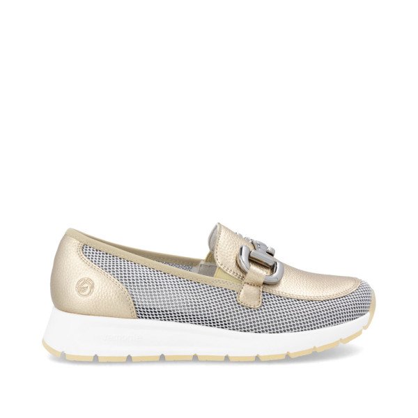 Remonte D2G02-90 Anatomical Leather Moccasin Gold Remonte D2G02-90 Anatomical Leather Moccasin Gold