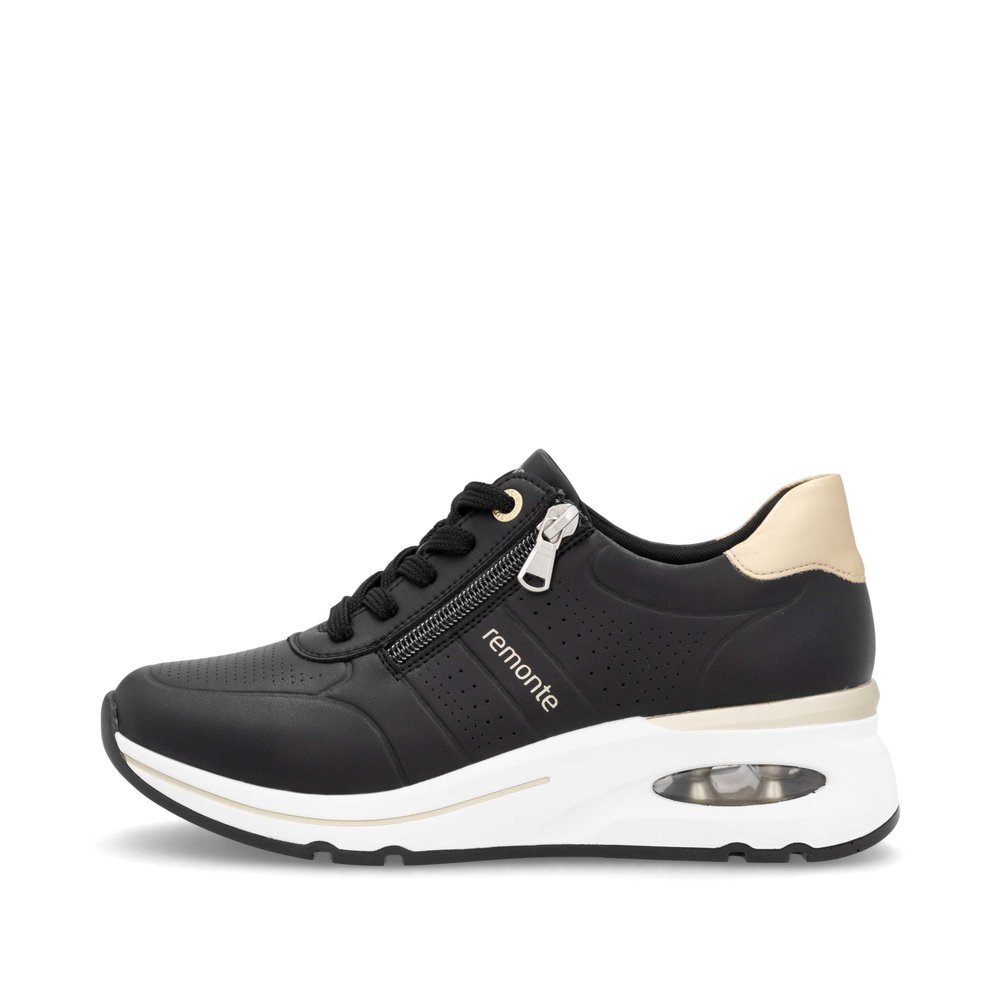 Remonte D2H01-03 Ανατομικό Δερμάτινο Sneaker Μαύρο Remonte D2H01-03 Ανατομικό Δερμάτινο Sneaker Μαύρο