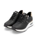 Remonte D2H01-03 Ανατομικό Δερμάτινο Sneaker Μαύρο Remonte D2H01-03 Ανατομικό Δερμάτινο Sneaker Μαύρο