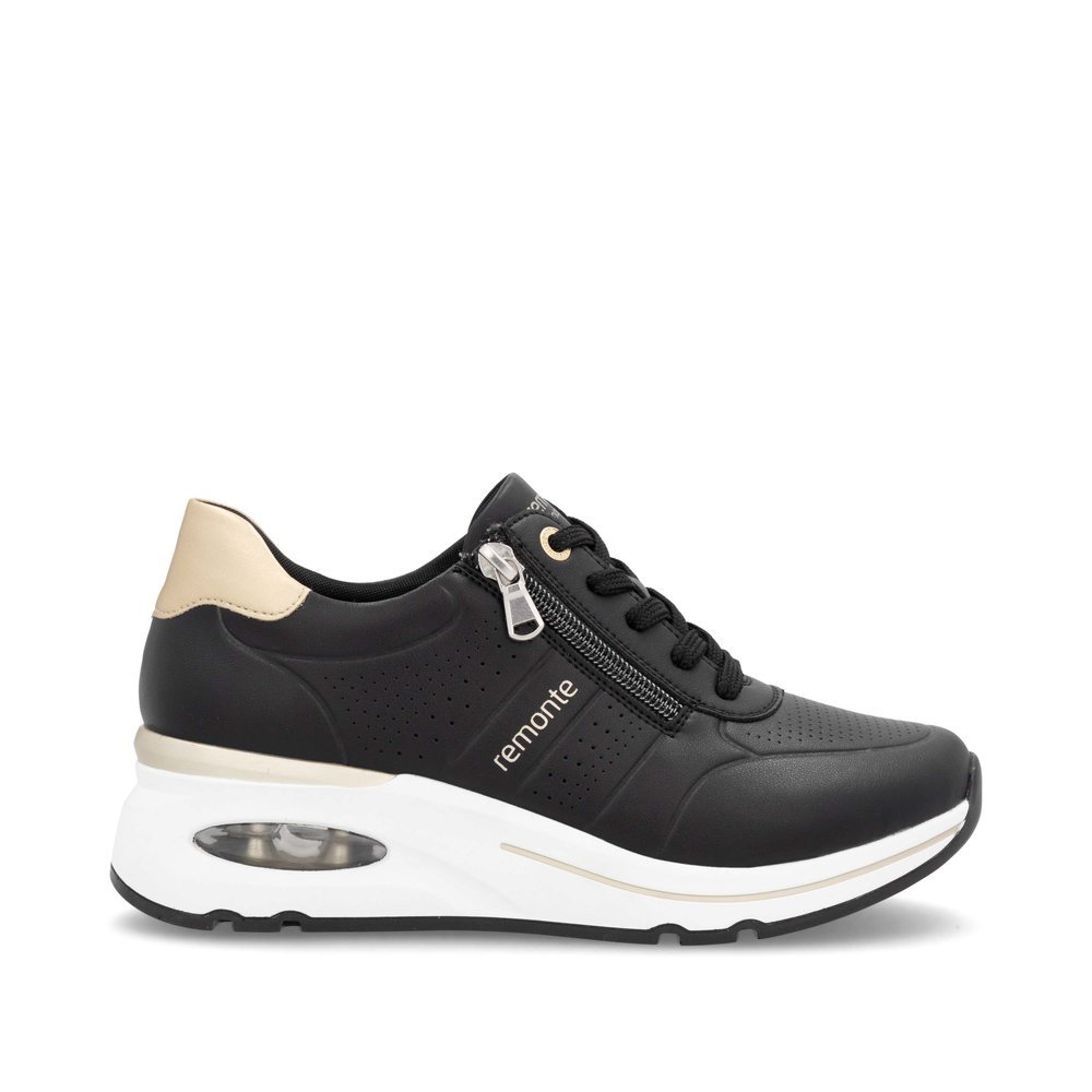 Remonte D2H01-03 Ανατομικό Δερμάτινο Sneaker Μαύρο Remonte D2H01-03 Ανατομικό Δερμάτινο Sneaker Μαύρο