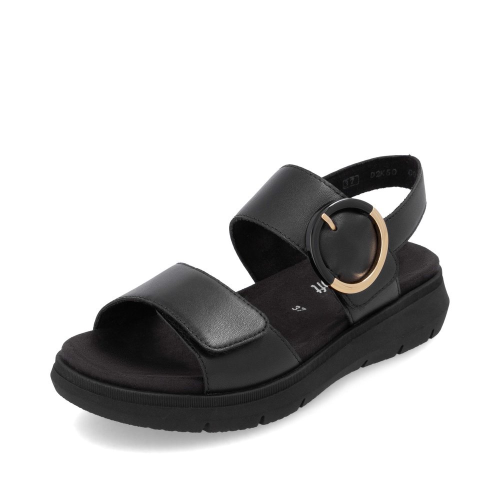 Remonte D2K50-00 Anatomical Leather Sandal Black 4cm Remonte D2K50-00 Anatomical Leather Sandal Black 4cm