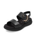 Remonte D2K50-00 Anatomical Leather Sandal Black 4cm Remonte D2K50-00 Anatomical Leather Sandal Black 4cm