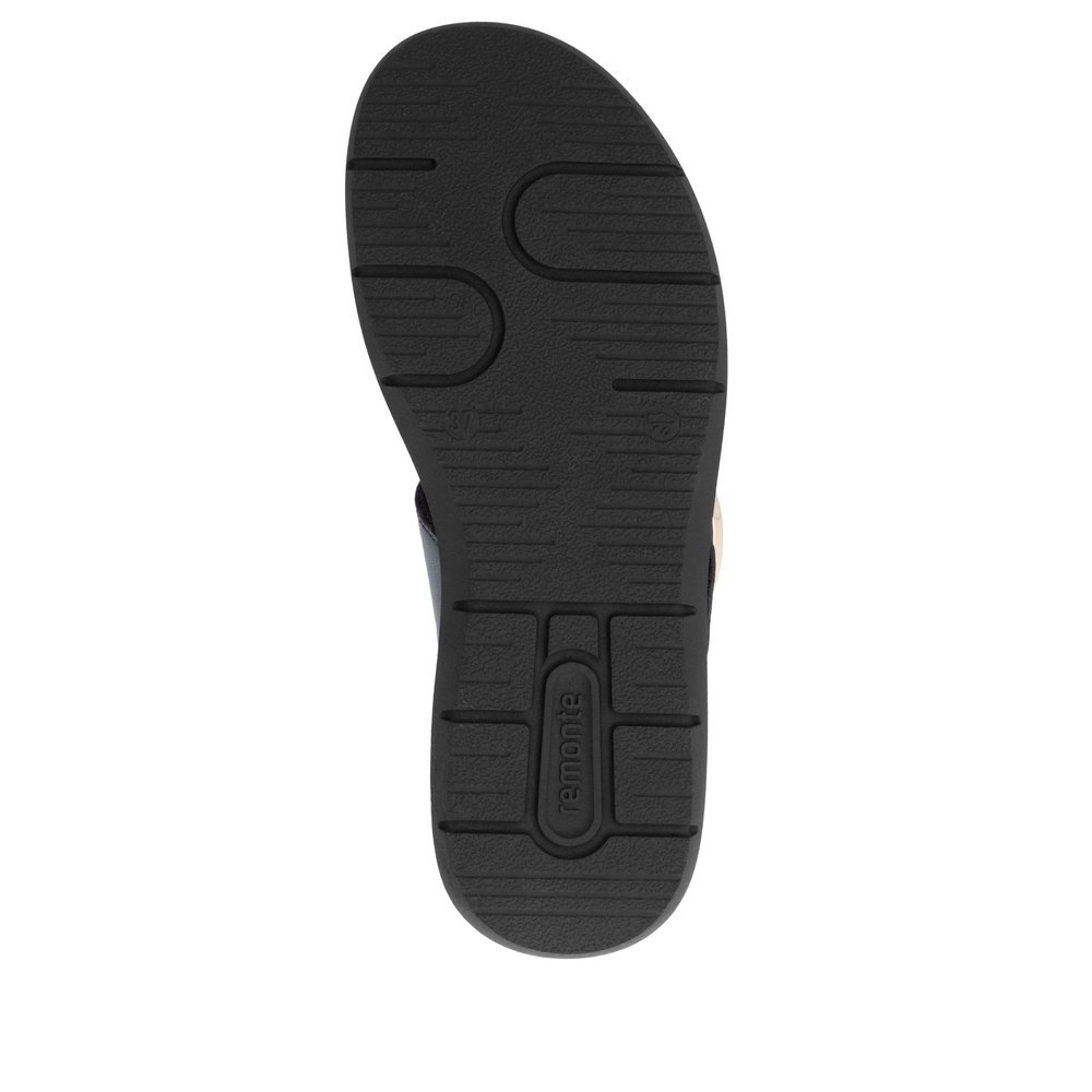 Remonte D2K50-00 Anatomical Leather Sandal Black 4cm Remonte D2K50-00 Anatomical Leather Sandal Black 4cm