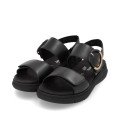 Remonte D2K50-00 Anatomical Leather Sandal Black 4cm Remonte D2K50-00 Anatomical Leather Sandal Black 4cm