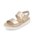 Remonte D2K50-90 Anatomical Leather Sandal Gold 4cm Remonte D2K50-90 Anatomical Leather Sandal Gold 4cm