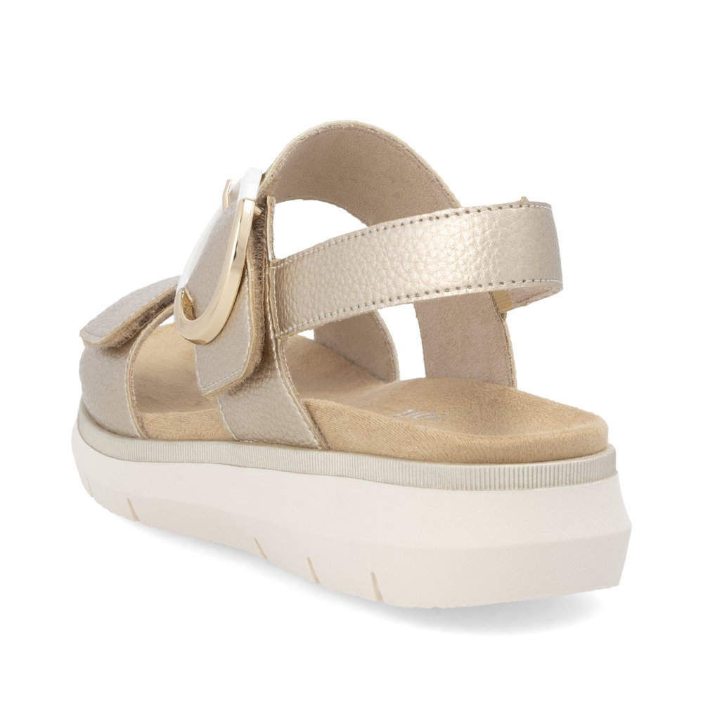 Remonte D2K50-90 Anatomical Leather Sandal Gold 4cm Remonte D2K50-90 Anatomical Leather Sandal Gold 4cm