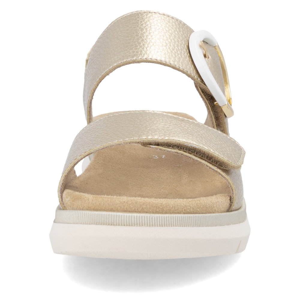 Remonte D2K50-90 Anatomical Leather Sandal Gold 4cm Remonte D2K50-90 Anatomical Leather Sandal Gold 4cm