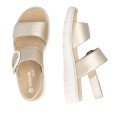 Remonte D2K50-90 Anatomical Leather Sandal Gold 4cm Remonte D2K50-90 Anatomical Leather Sandal Gold 4cm