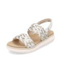 Remonte D2K52-80 Anatomical Leather Sandal White Gold 4cm Remonte D2K52-80 Anatomical Leather Sandal White Gold 4cm