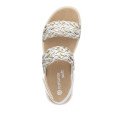 Remonte D2K52-80 Anatomical Leather Sandal White Gold 4cm Remonte D2K52-80 Anatomical Leather Sandal White Gold 4cm