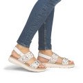 Remonte D2K52-80 Anatomical Leather Sandal White Gold 4cm Remonte D2K52-80 Anatomical Leather Sandal White Gold 4cm