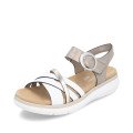 Remonte D2K55-90 Anatomical Leather Sandal White Gold 4cm Remonte D2K55-90 Anatomical Leather Sandal White Gold 4cm