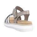 Remonte D2K55-90 Anatomical Leather Sandal White Gold 4cm Remonte D2K55-90 Anatomical Leather Sandal White Gold 4cm