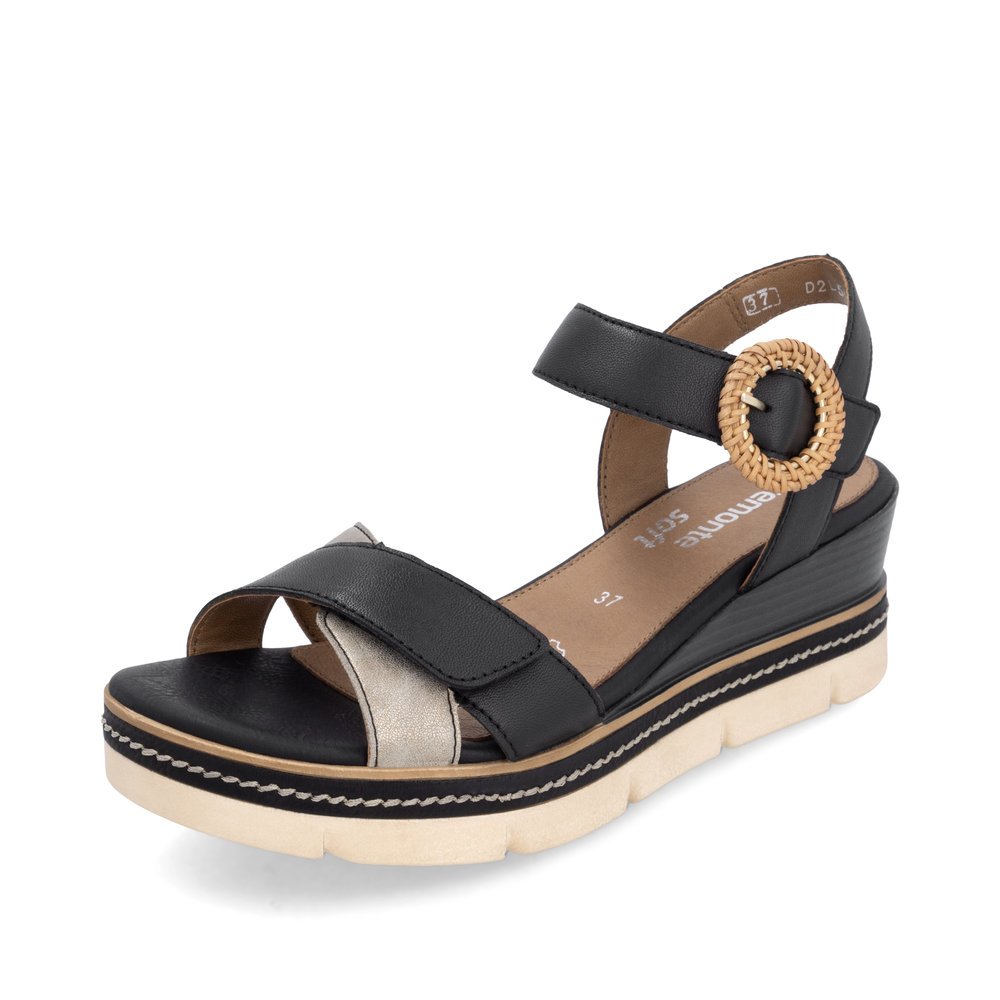 Remonte D2L50-03 Anatomical Leather Platform Black 4.5cm Remonte D2L50-03 Anatomical Leather Platform Black 4.5cm