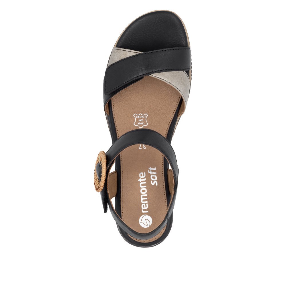 Remonte D2L50-03 Anatomical Leather Platform Black 4.5cm Remonte D2L50-03 Anatomical Leather Platform Black 4.5cm