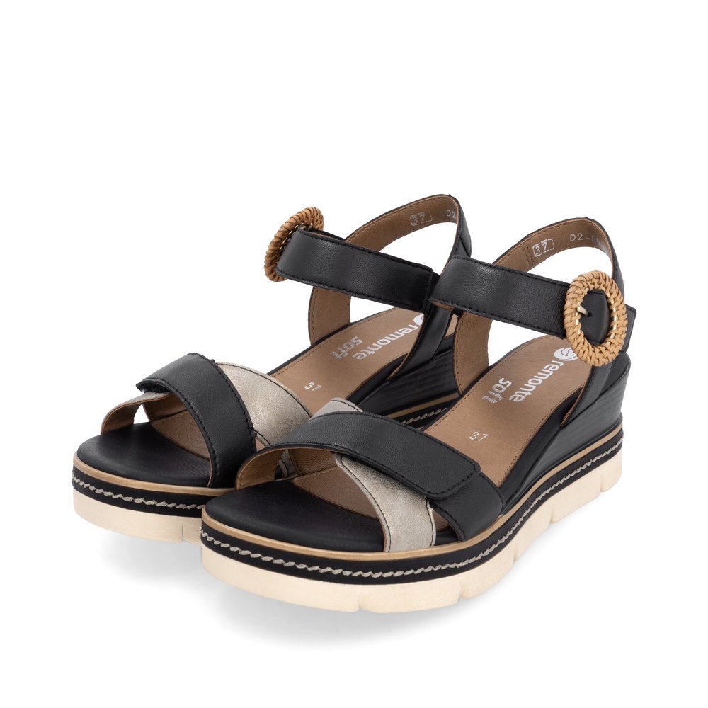 Remonte D2L50-03 Anatomical Leather Platform Black 4.5cm Remonte D2L50-03 Anatomical Leather Platform Black 4.5cm