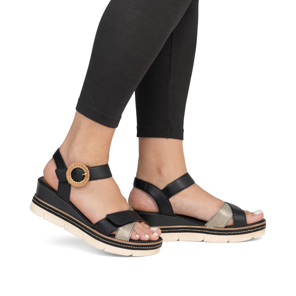 Remonte D2L50-03 Anatomical Leather Platform Black 4.5cm Remonte D2L50-03 Anatomical Leather Platform Black 4.5cm