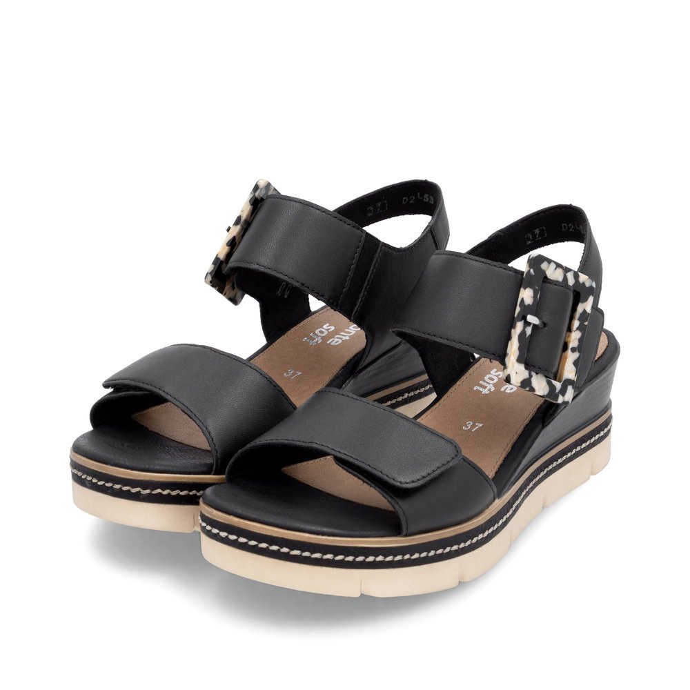 Remonte D2L53-00 Anatomical Leather Platform Black 4.5cm Remonte D2L53-00 Anatomical Leather Platform Black 4.5cm