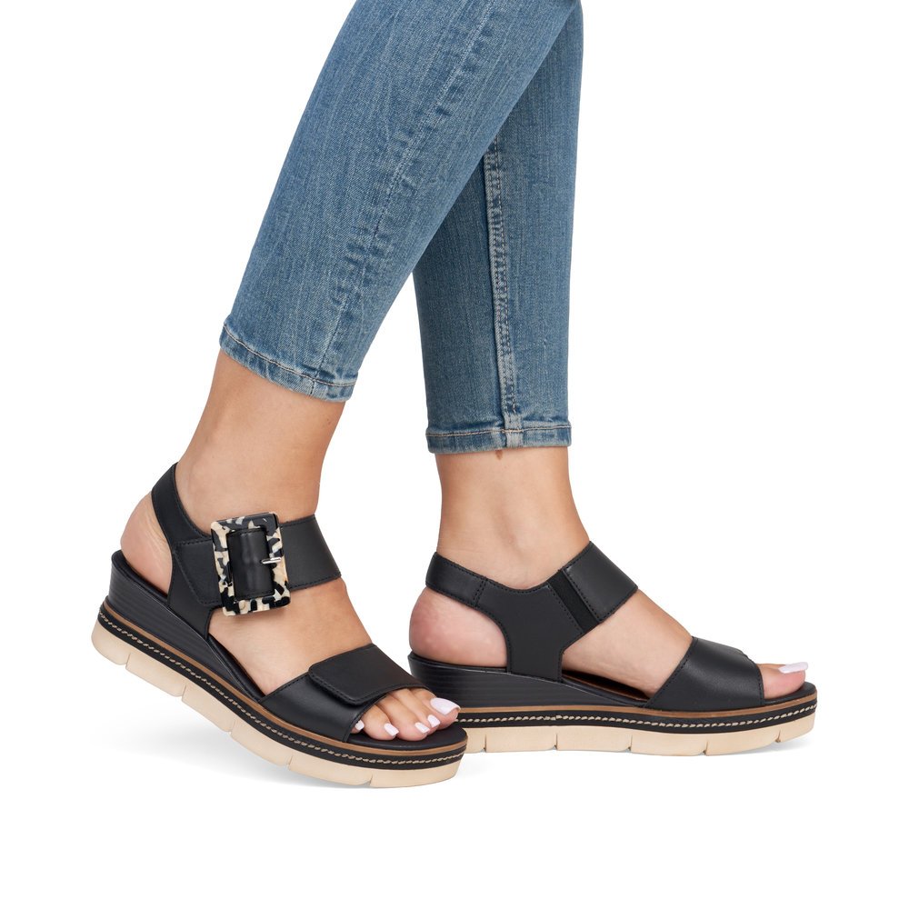 Remonte D2L53-00 Anatomical Leather Platform Black 4.5cm Remonte D2L53-00 Anatomical Leather Platform Black 4.5cm