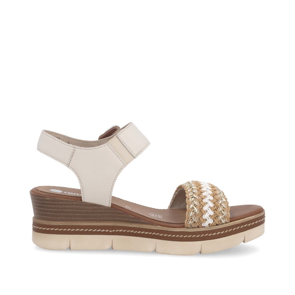 Remonte D2L55-60 Anatomical Leather Platform Beige White 4.5cm Remonte D2L55-60 Anatomical Leather Platform Beige White 4.5cm