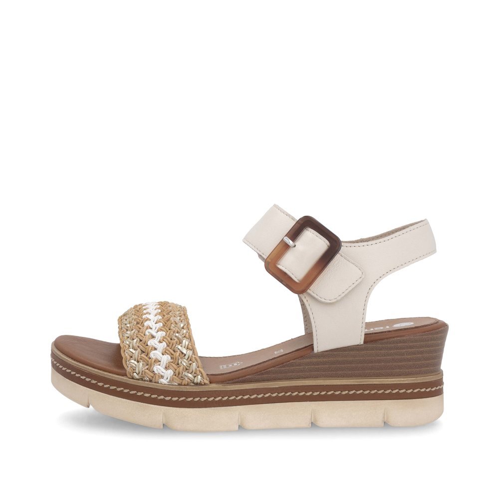 Remonte D2L55-60 Anatomical Leather Platform Beige White 4.5cm Remonte D2L55-60 Anatomical Leather Platform Beige White 4.5cm