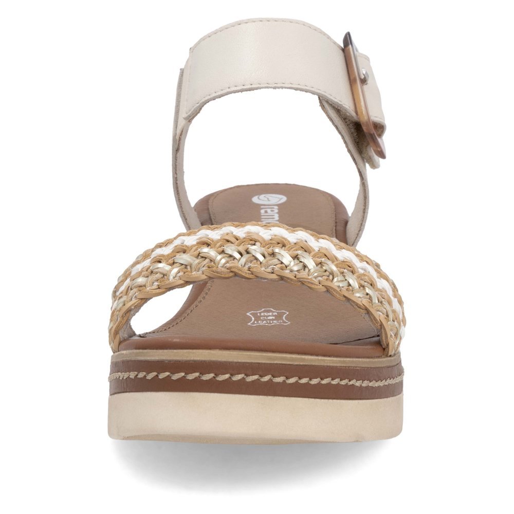 Remonte D2L55-60 Anatomical Leather Platform Beige White 4.5cm Remonte D2L55-60 Anatomical Leather Platform Beige White 4.5cm