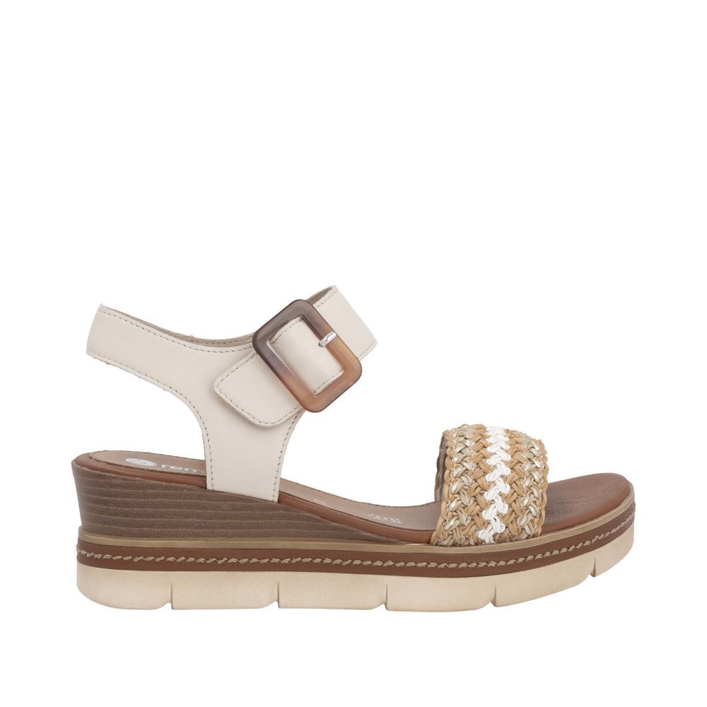 Remonte D2L55-60 Anatomical Leather Platform Beige White 4.5cm Remonte D2L55-60 Anatomical Leather Platform Beige White 4.5cm