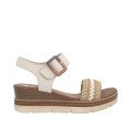 Remonte D2L55-60 Anatomical Leather Platform Beige White 4.5cm Remonte D2L55-60 Anatomical Leather Platform Beige White 4.5cm