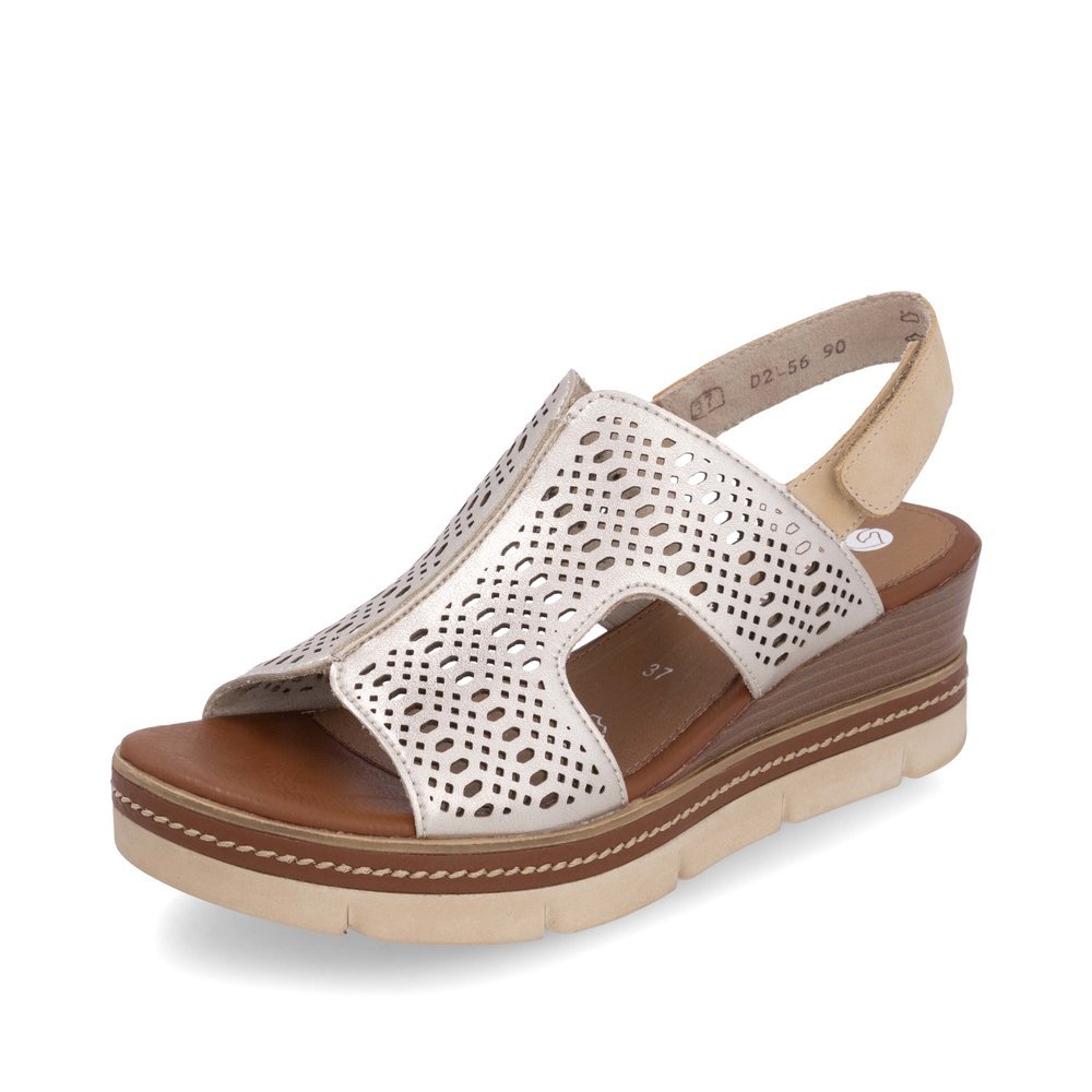 Remonte D2L56-90 Anatomical Leather Platform Beige White 4.5cm Remonte D2L56-90 Anatomical Leather Platform Beige White 4.5cm