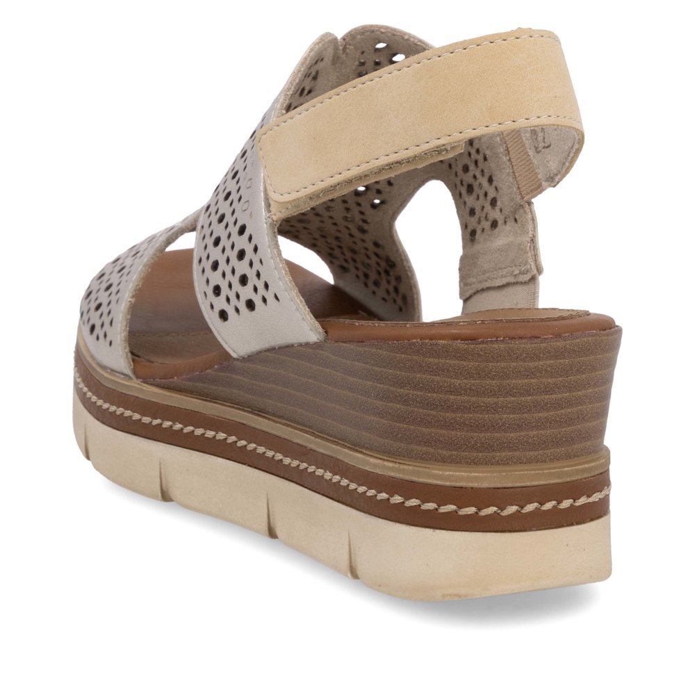 Remonte D2L56-90 Anatomical Leather Platform Beige White 4.5cm Remonte D2L56-90 Anatomical Leather Platform Beige White 4.5cm